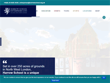 Tablet Screenshot of harrowschoolenterprises.com